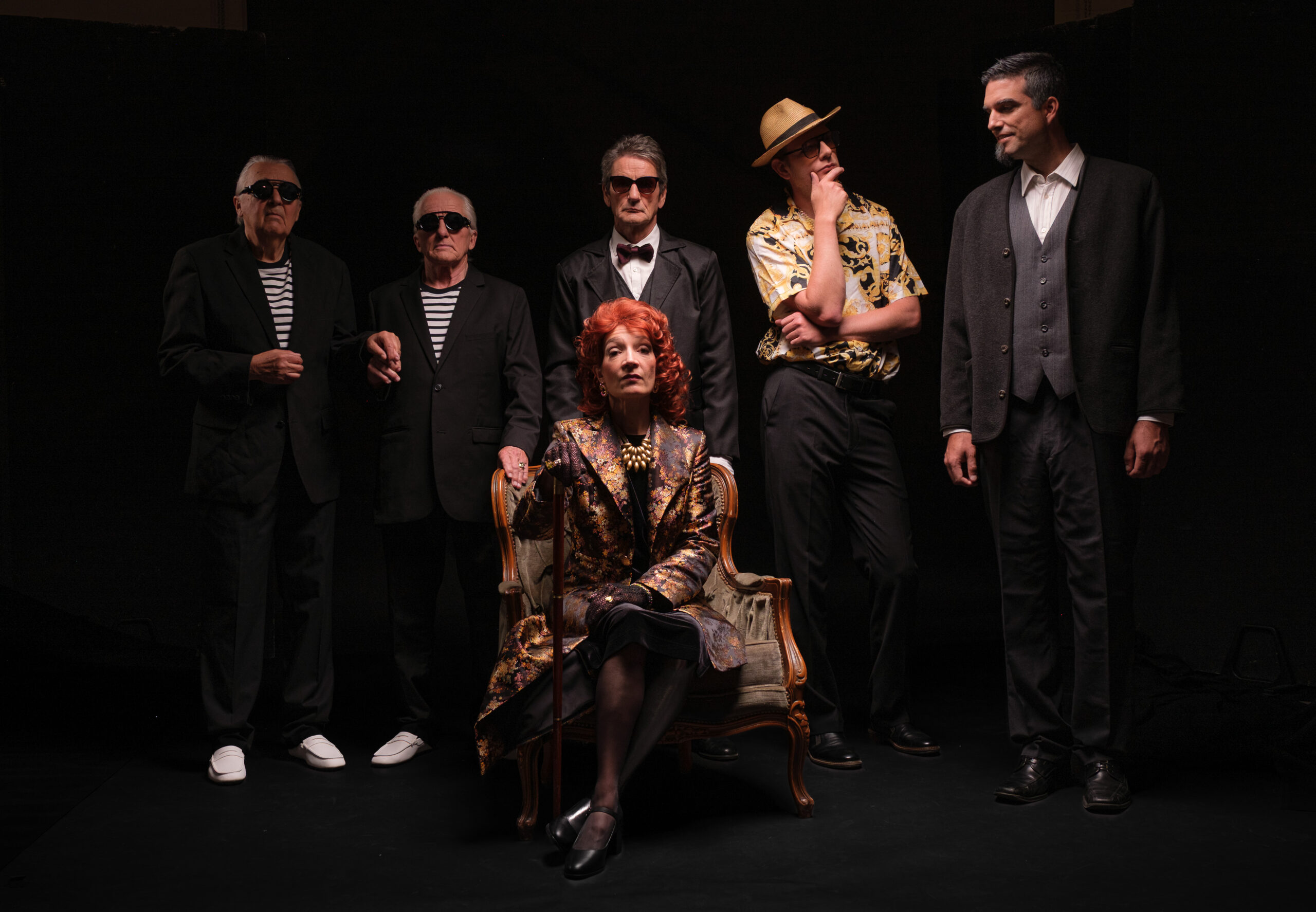 Besucher der alten Dame, Visper Theater, Kostüm, Kostümbild, Claudia Pfammatter, Design, Konzept, Entwurf