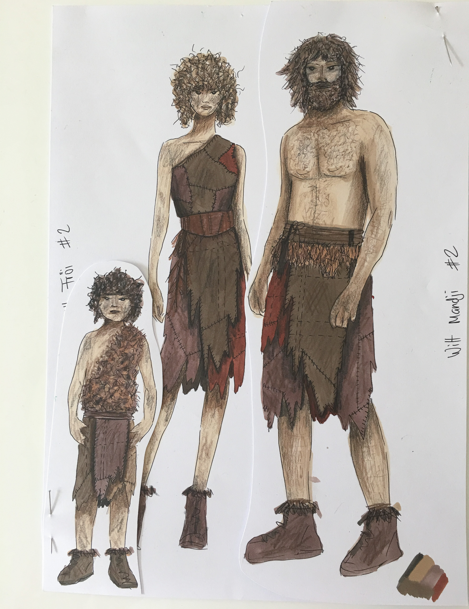 Ds Wildt Mandji, Baltschieder, Wilta, Kostüm, Kostümbild, Claudia Pfammatter, Design, Konzept, Entwurf