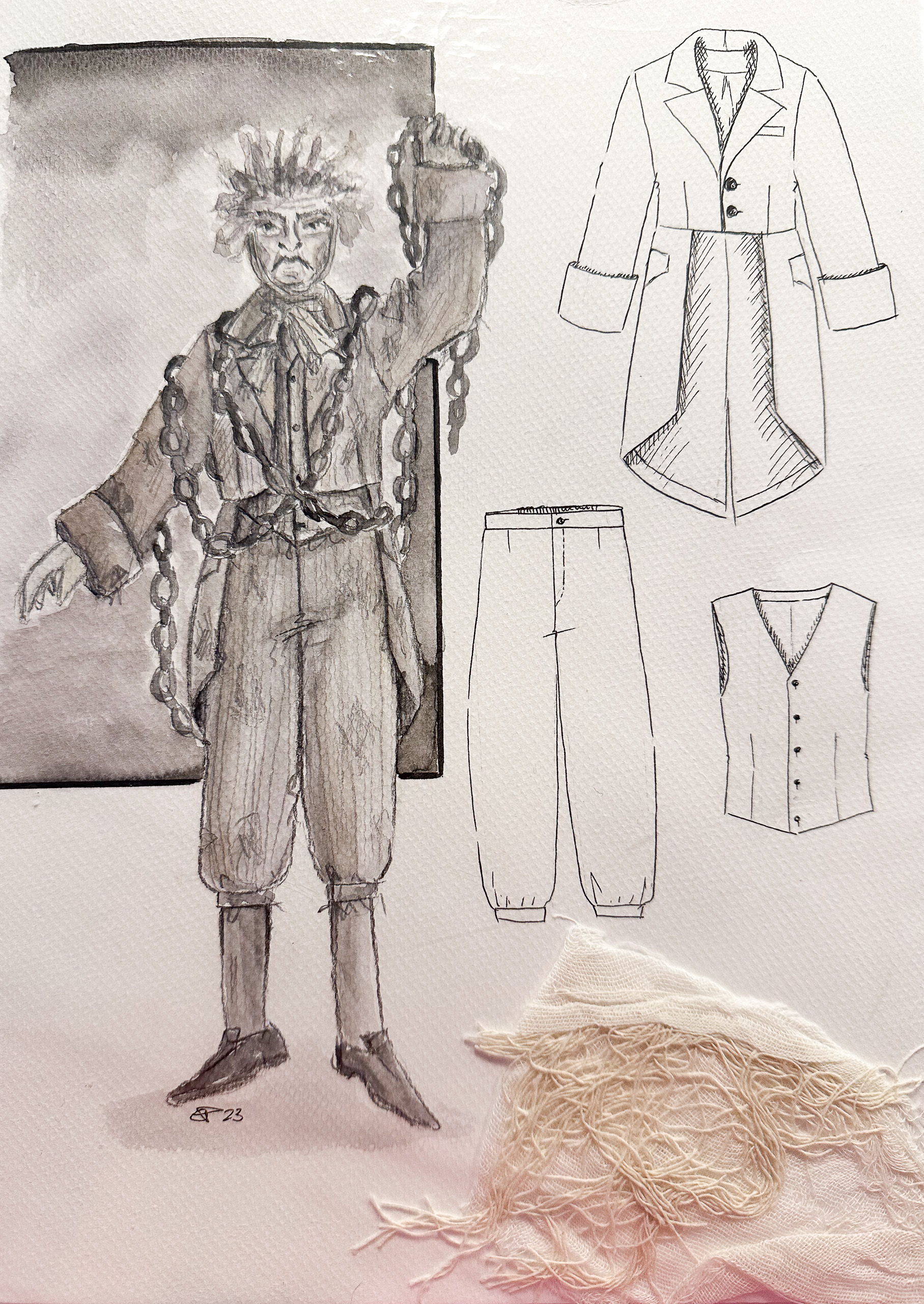 Scrooge, Weihnachtsgeschichte, Visper Theater, historische Kostüme, Visp, Kostüm, Kostümbild, Claudia Pfammatter, Design, Konzept, Entwurf