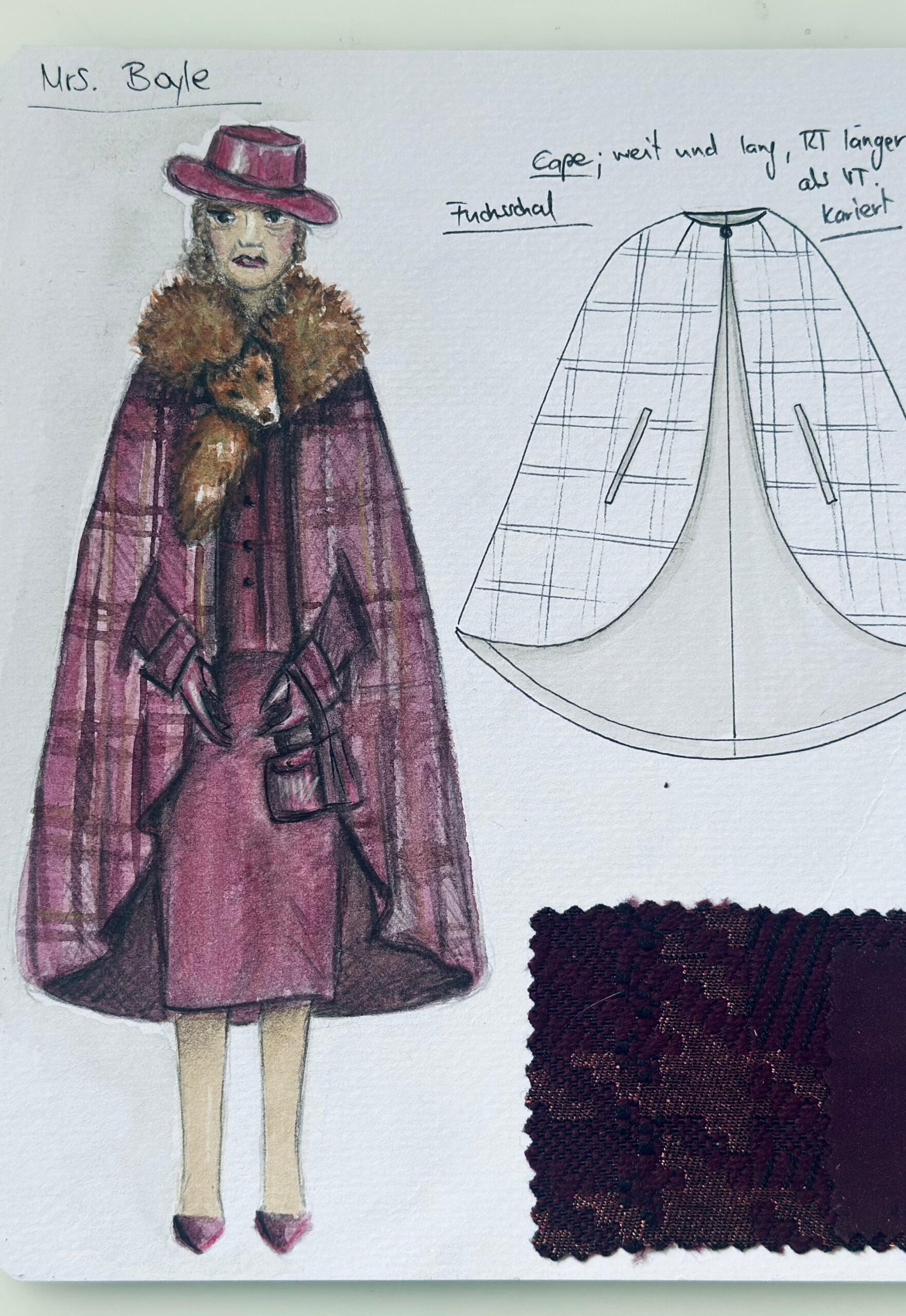 Die Mausefalle, Visper Theater, Kostüm, Kostümbild, Claudia Pfammatter, Design, Konzept, Entwurf